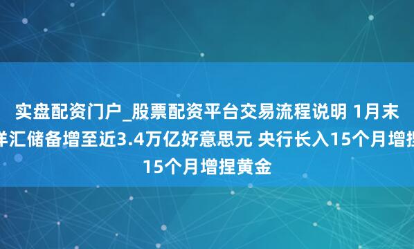 实盘配资门户_股票配资平台交易流程说明 1月末我外洋汇储备增至近3.4万亿好意思元 央行长入15个月增捏黄金