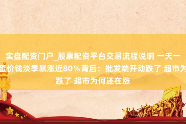 实盘配资门户_股票配资平台交易流程说明 一天一个价！鸡蛋价钱淡季暴涨近80％背后：批发端开动跌了 超市为何还在涨